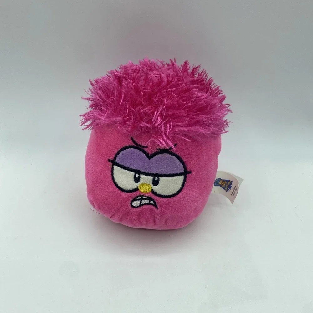 CalPlush Angry Pink Puffle Club Penguin Emoji